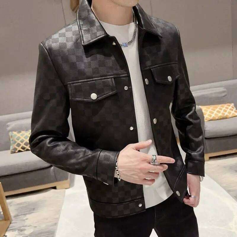 New Autumn And Winter Men's Korean Style Slim Fit Smooths Your Silhouette Casual Thin Youth Jacket Top