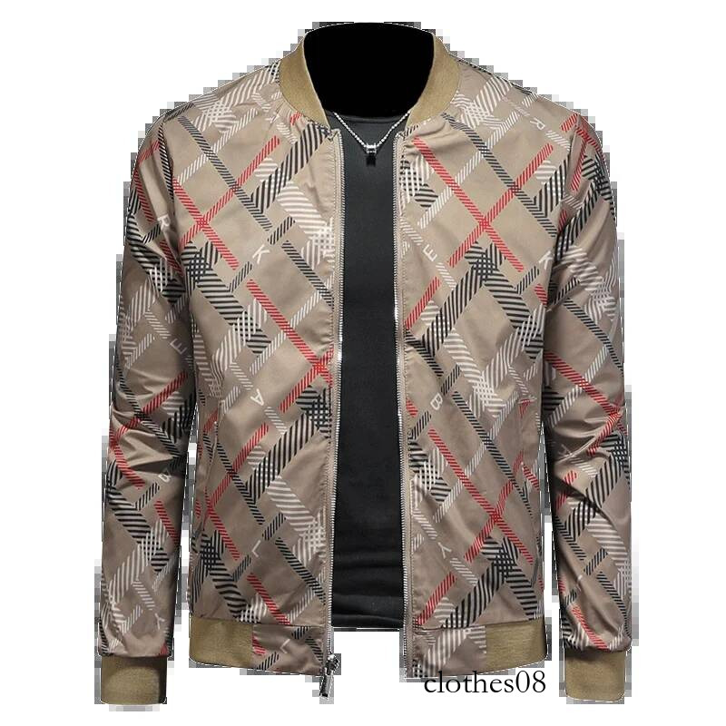 Double-Sided Wear Baseball Collar Jaet Men's Casual Top 2025 Autumn Faion Slim Fit Youthful Embroidery Outerwear