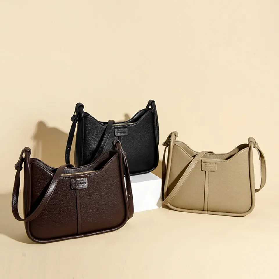 High Quality Leather Crossbody Bag New Handbags Women Bags Designer Shoulder Messenger Bags for Women 2025 Sac A Main H260306