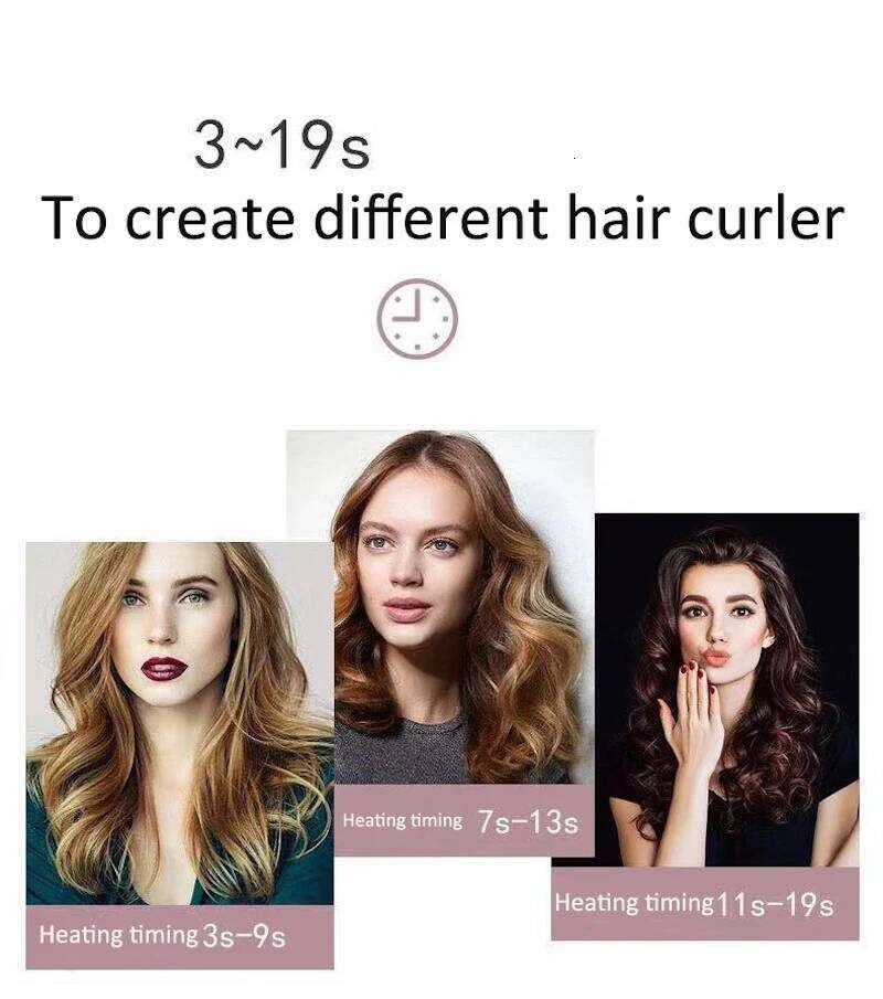 Rose-shaped Multi-Function LCD Curling Iron Professional Hair Curler Styling Tools Curlers auto rotating ceramic hair curler 26Y0306