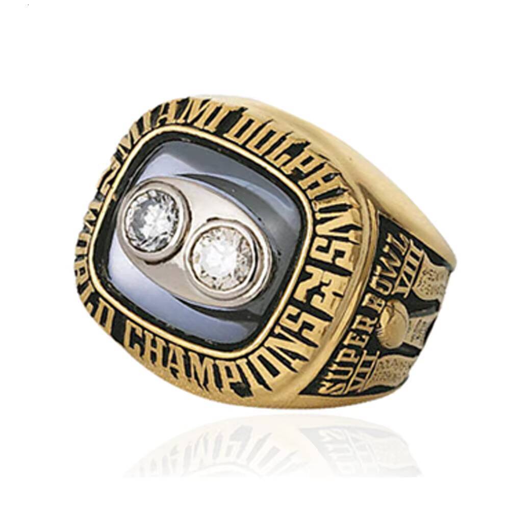 Black Painting Chunky Signet Mens Rings with Amethyst