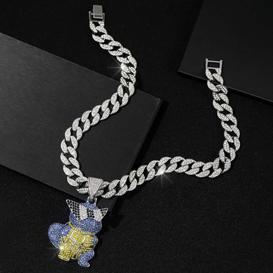 Hot-selling Hip-hop High-quality Design Sense Alloy Full Diamond Cartoon Character Three-dimensional Pendant Free Shipping Nationwide