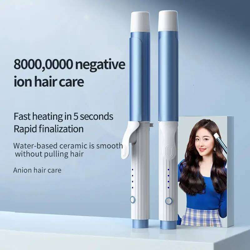 Rotating Curling Iron 25/28/32mm Curler for Women Professional Ceramic CurlingIron Adjustable Temperature Hair Styling Tool 26Y0306