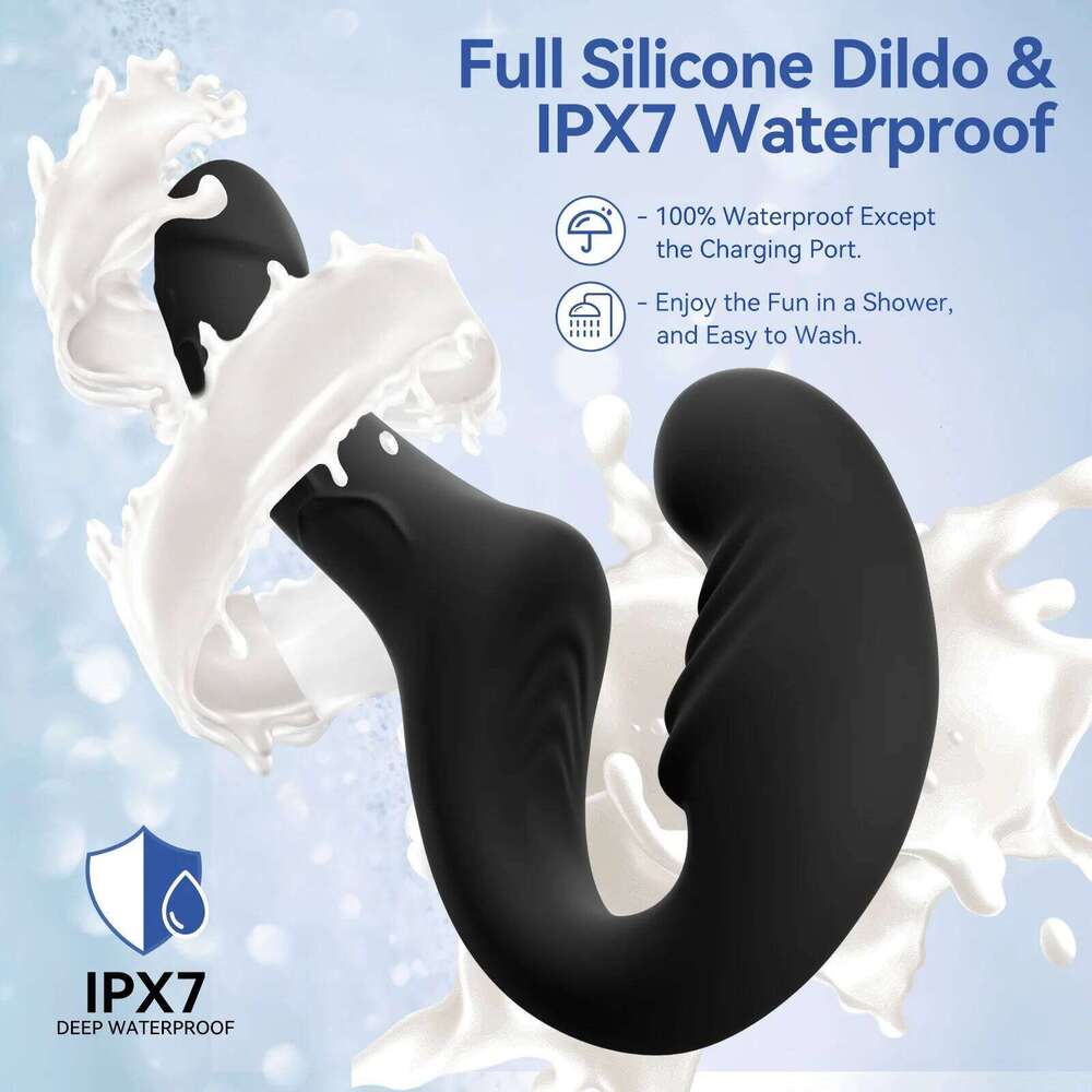 GAIWU 6 4 Inch Strap On Double Sided Dildo 10 Strong Vibrating Anal Clitoral G Spot Vibrator Pegging & Lesbian Sex Toys W260305