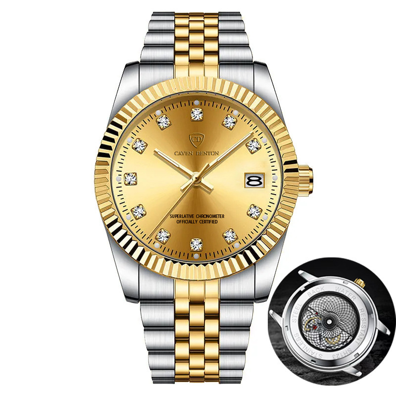 Designer High Quality Men Watch Business Casual Style Waterproof Luminous Date Display Quartz Wristwatch for Men Daily Use