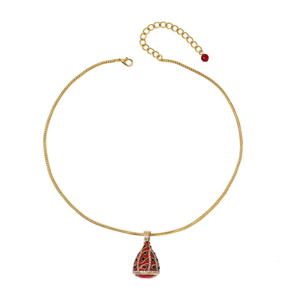 Vintage Light Luxury High-End Micro-Inlaid Zircon Pendant Titanium Steel Necklace Women Elegant Neck Jewelry Collarbone Chain High-Quality