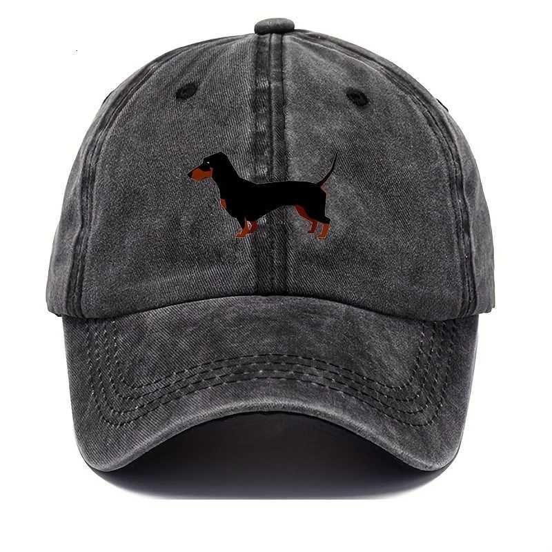 Retro dachshund baseball cap for both men and women adjustable and cute cartoon design suitable for sports and casual wear S260306