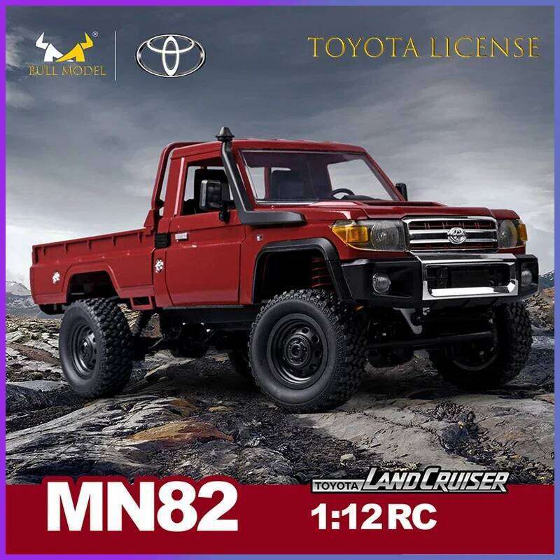 Rc Car MN82 1:12 Retro with LED Lights, Full Scale Analog LC79, Professional Four-wheel Drive Truck, Toy Truck Model RC C260305