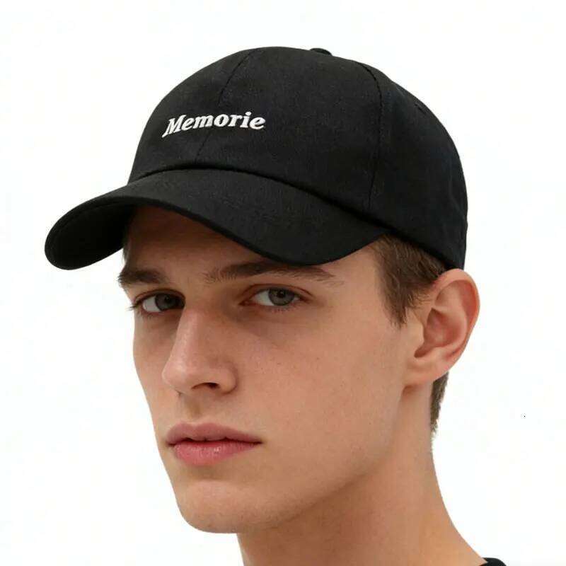 Unisex Korean Style Baseball Cap with Letter Embroidery, Casual Sunshade Hat Y260304