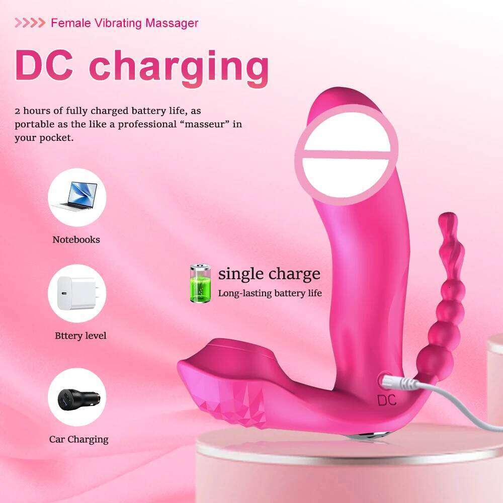 Powerful Sucking Vibrator Female Anal Bead Wireless Remote Control Clitoris Stimulator Vagina Massager Adult Sex Toys for Women W260305