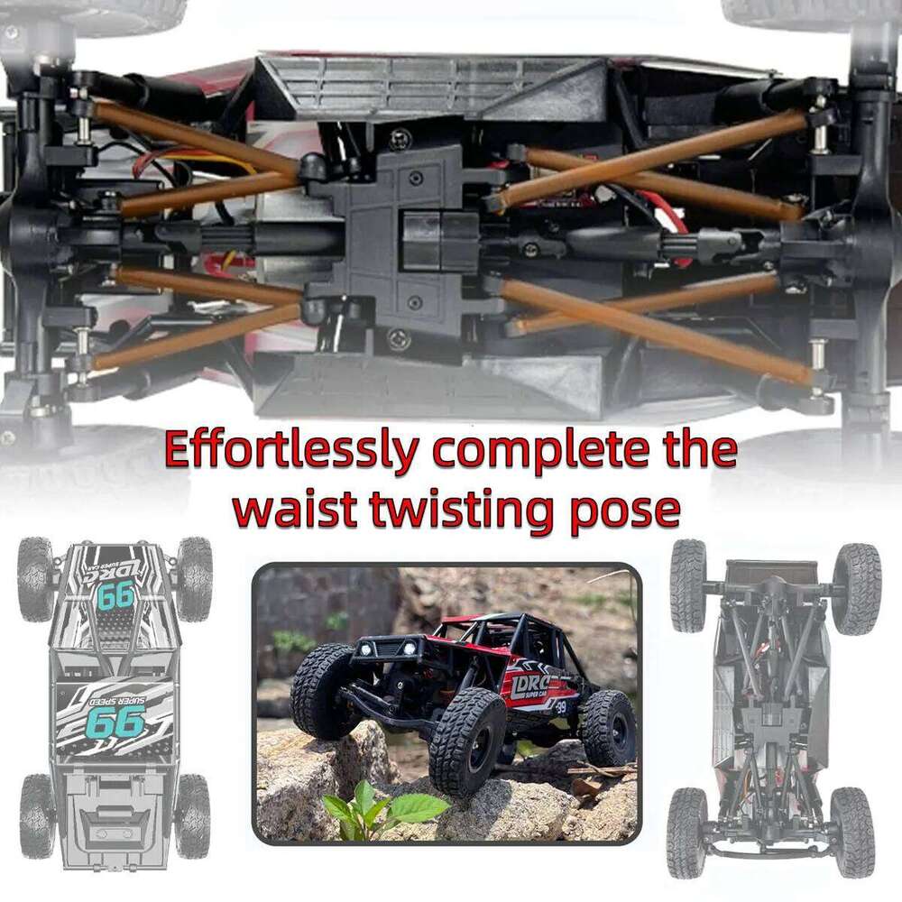 LDRC LD18499 1:18 44 RC 2.4G Full Scale 4WD Remote Control Climbing Vehicle Car Model Toys for Boys Christmas Gifts C260305