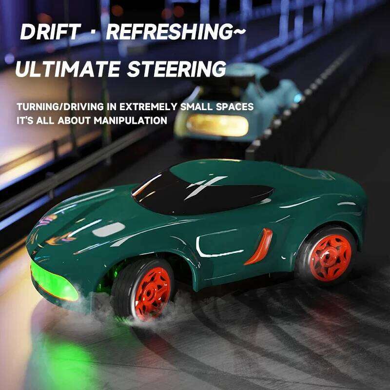 Mini Racing Desktop Drift Car 2.4G Colorful Cool Lights Remote Control Vehicle High Speed Galloping Cars Toys for Children C260305