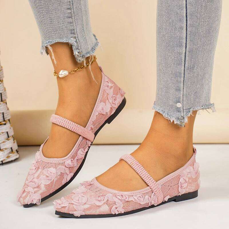 Spring 2025 New Women's Pointed Fashion Casual Single Comfortable Soft soled Flat Shoes