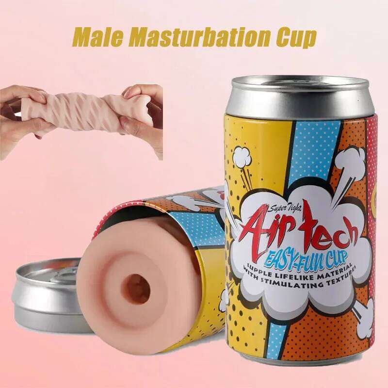 Silicone Masturbator For Men Sex Portable Manual Vaginal Real Masturbation Cup Soft Pussy Penis Exercise Erotic Toys W260305