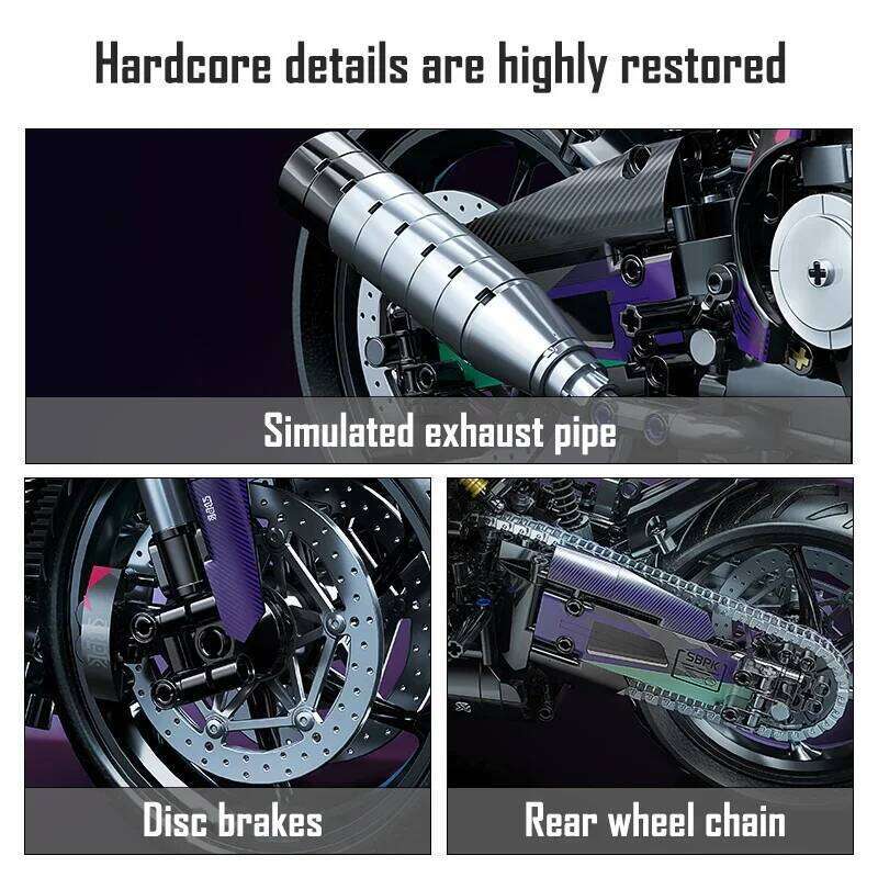 Motorcycle Building Blocks Technical City Moto Car Model 2096pcs DIY Motorbike Construction Toy Superbike Bricks Toys For Boys Z260305