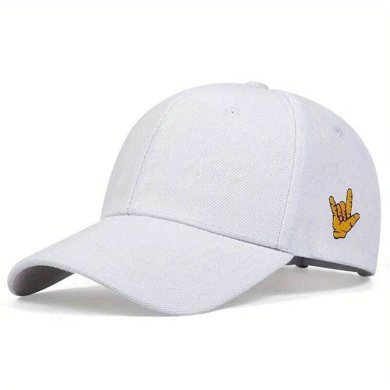 Unisex Side Finger Embroidery Baseball Caps Spring And Autumn Outdoor Adjustable Casual Hats Sunscreen Hat Y260304