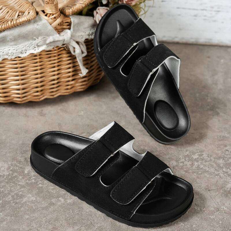 Trendy Women Sandals Slippers Driving Summer Outdoor Wear Anti-Slip Odor Control Beach Casual PU Bottom Material Shoes