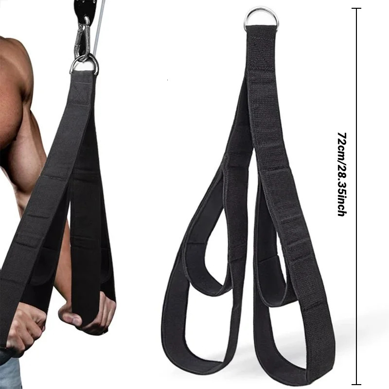 Fitness Tricep Rope Pull Down Workout Cable Attachment Strength Biceps Triceps Training Double Ended Tension Webbing 260303