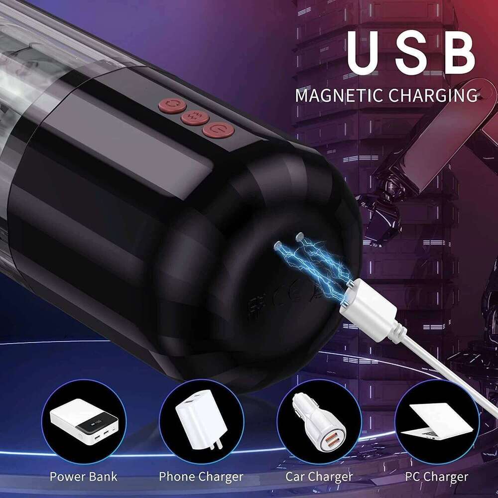 Masturbatie for Men Automatic Masturbator Vibration Blowjob Sucking Machine Silicone Vagina Masturbation Cup Sex Toys W260305