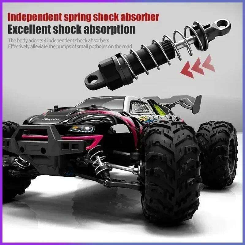SCY 16101 16102 1:16 4x4 RC Monster 50km/H and 70KM/H with LED 2.G Remote Control Car Toy Gift for Boys C260305