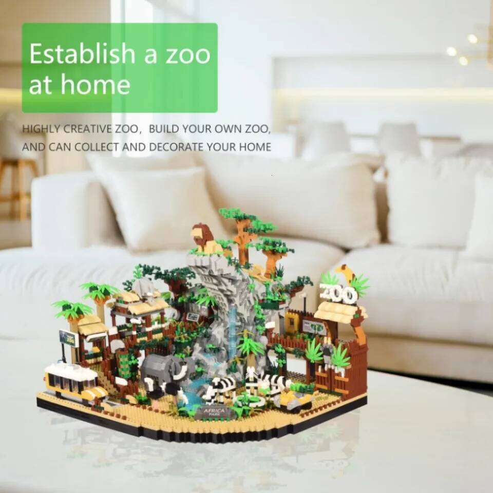 Miniature Building Block - 4,800 pieces, Zoo Mini building block model Set toys Z260305