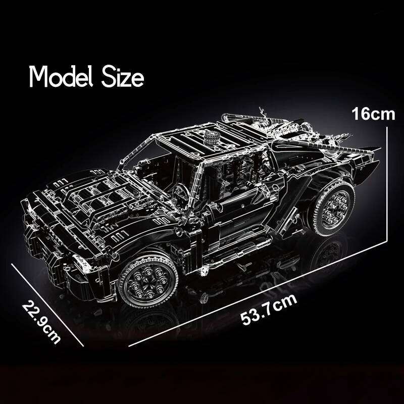 Technical 42127 Batmobile Super Sports Car Building Blocks Model MOC High-Tech Assembly Vehicle Set Boys Toys Gift For Childrens Z260306