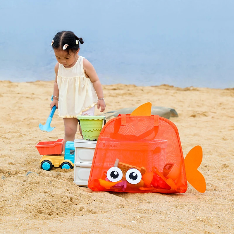 Summer travel beach bag childrens cartoon toy storage bag swimsuit storage bag big eye handheld toiletry bag 260303