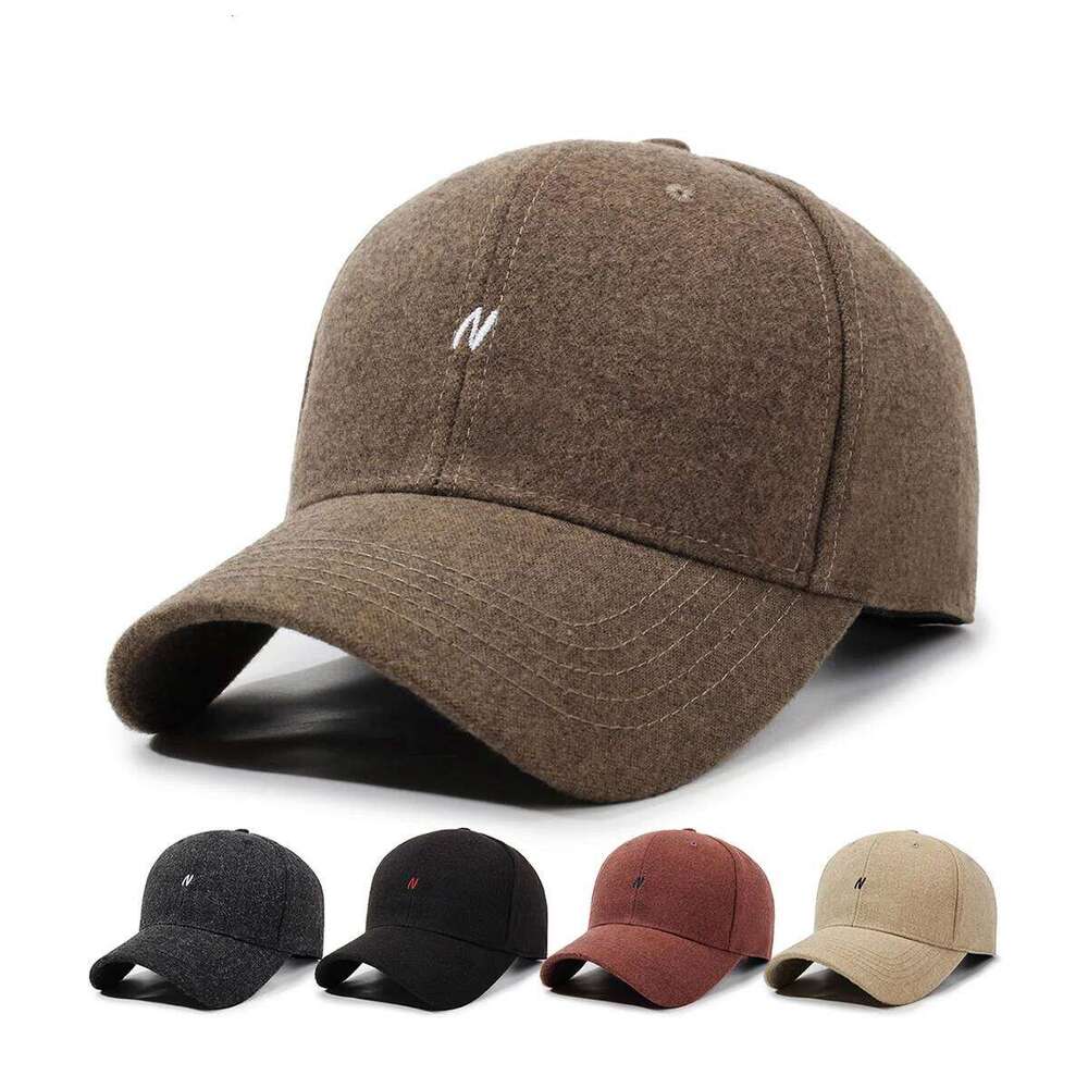 Japanese 2025 New American Baseball Women, Soft Top Letter N Peaked Cap for Men, Face-Slimming Sun Protection Hat, Autumn and Winter Style Y260304