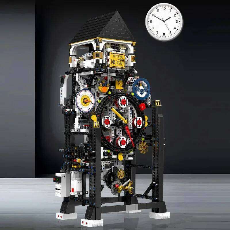 3181PCS Technik Motorized Cyberpunk Clock Building Blocks Model Kit Brick Set Assembly DIY Creative Toys Kids Christmas Gifts Z260306