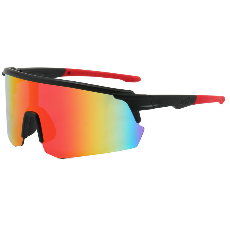 New Cross Border Designer Sunglasses Half Frame Bicycle Glasses Outdoor Bicycle Sunglasses Outdoor Sports Color Sunglasses Mountain Bike Windproof Gog