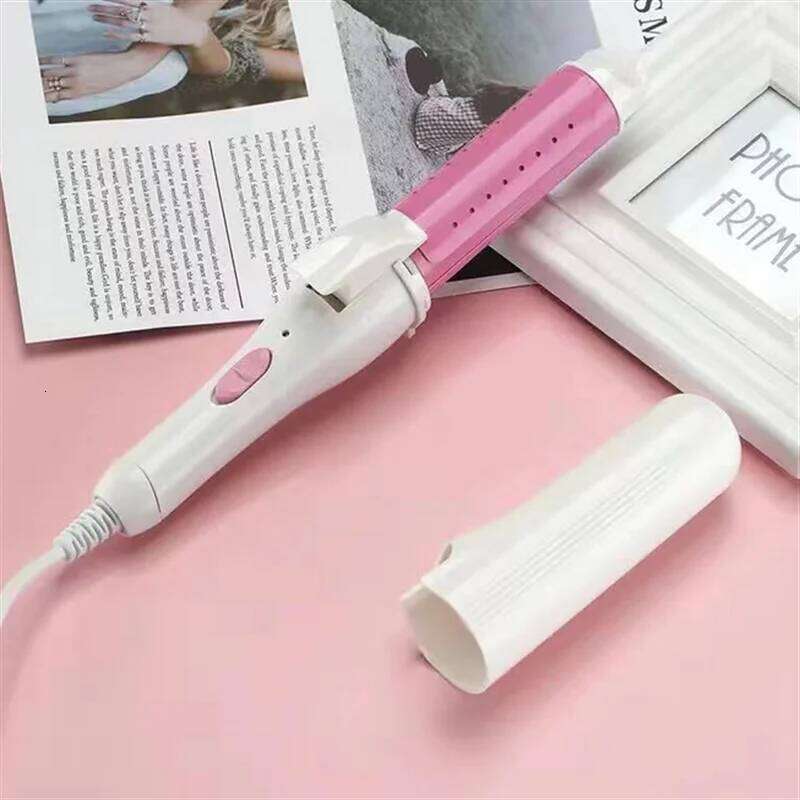 Professional 3-in-1 Gold Ceramic Curling Iron Styling Tools Hair Straightener Heated Roller For Curls And Styles 26Y0306