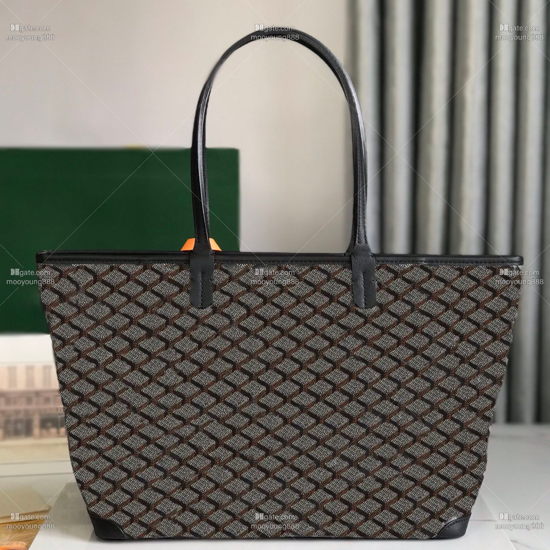 12A Upgrade Mirror Quality Designer Artois Zipper Tote Bags for Men Women Canvas Cowhide Leather Handbags Luxury Travel Bags Laptop Bags Shopping Bag Black Purse