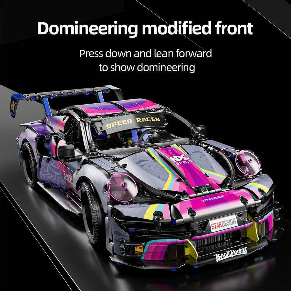 High-Tech Building Blocks Large-Scale Sports Model Desktop Decoration ABS Racing Car DIY Stress-Relief Toys Z260306