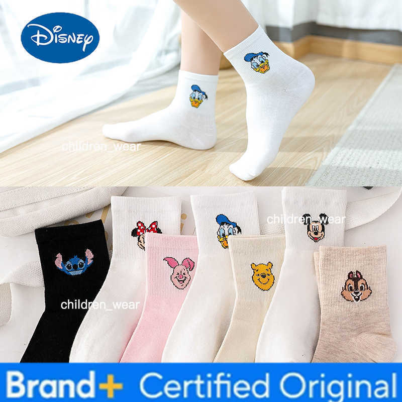 Disney Mickey Minnie Mouse Womens Printed Socks Comfort Autumn Winter Socks Medium Tube Sock Kawaii Girls Boy Socks H260306