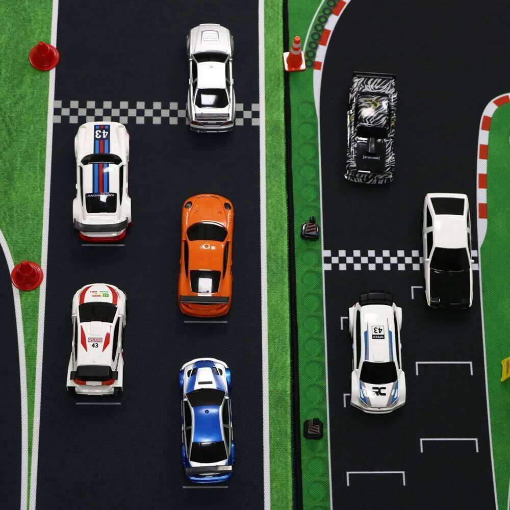 Rc 1/43 with Gyro Upgraded Ver 2.4G Remote Mini Drift Race Car 4WD Radio Control RC Toys Traffic Cones C260305