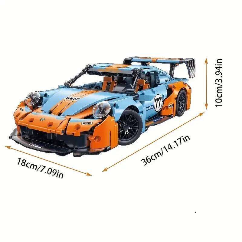 City technological 911 Compete Speed Race Car RC Building Block Famous Supercar Drift Racing Brick Boy Festival Toys Gifts Z260305