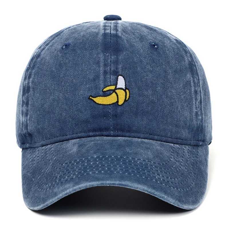 Banana Embroidered Baseball Hats for Men and Women Outdoor Sunshade Duck Tongue Hats Outdoor Travel S260306