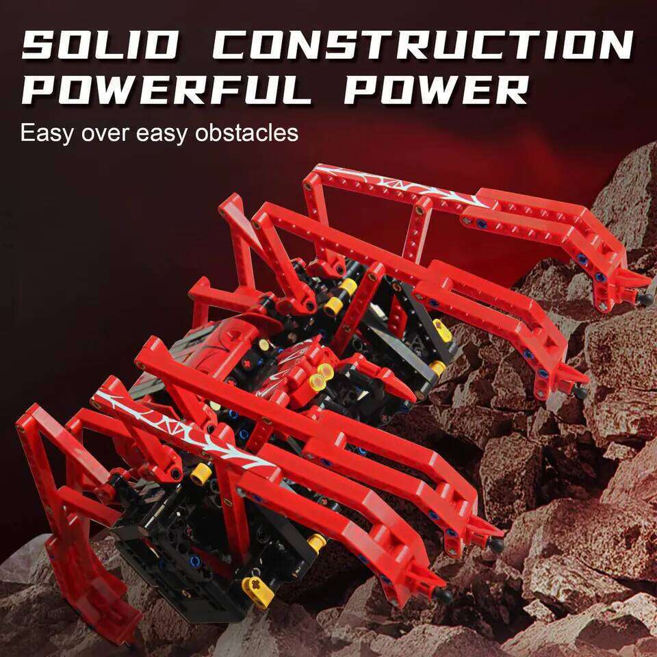 818pcs Remote Control Red Spider STEM Robot Building Block Kit MOC Science Construction Play Sets Educational Toy for Kids Gifts Z260306
