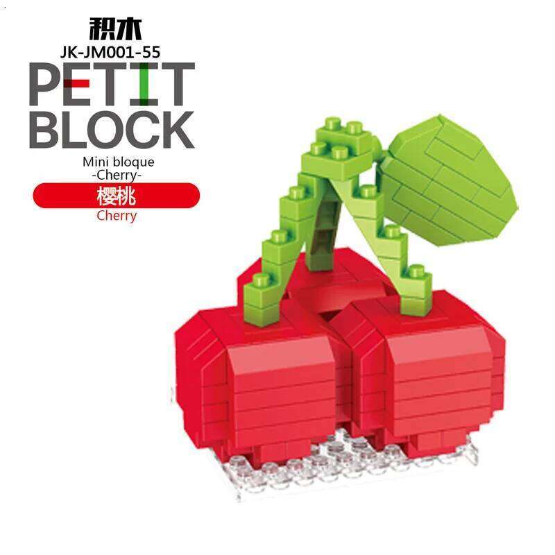 Mini Fast Food Fruit 3D Model Building Blocks DIY Wine Burger French Fries Hot Dog Cake Puzzle Assembly Toy Boy Girl Gift Z260306