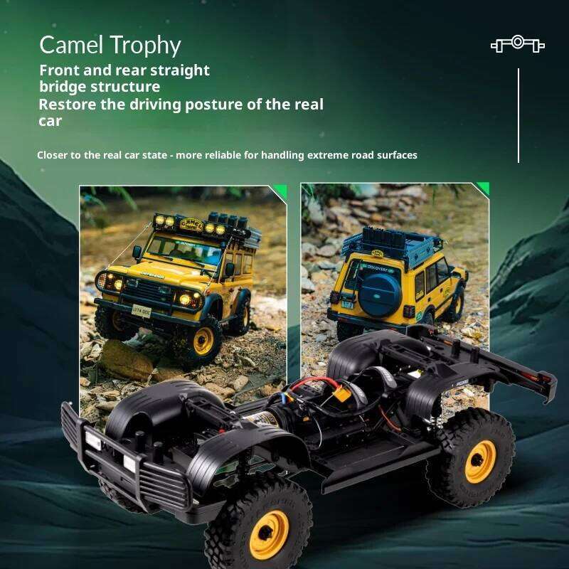 FMS Camel Cup 1/10 Official Authorized Simulation RC Remote Control Climbing Car 1-10 Land Rover FCX10 C260305