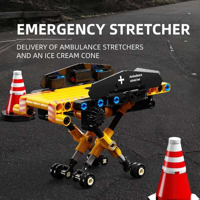3850PCS Ambulance Building Blocks Off Road Vehicle Car Model Technology Bricks Kids Educational DIY Toy Birthday Gifts Z260305