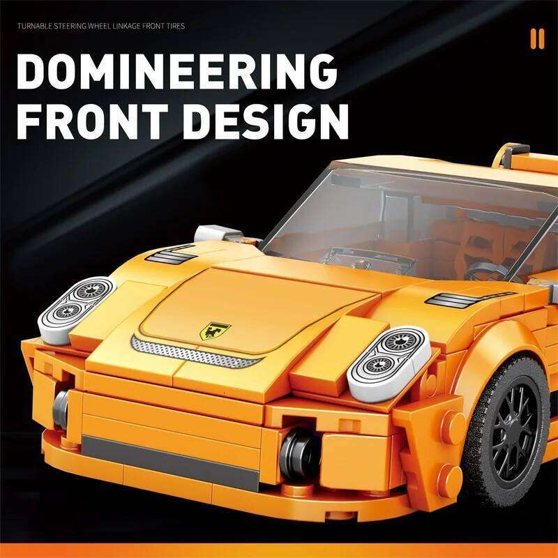 318PCS City Racing Building Blocks Supercar Sports Car Model Bricks Adult Desktop Display Children DIY Toys Holiday Gifts Z260305
