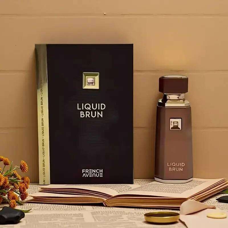 French Avenue Liquid Brun Parfum Spray 3.4 oz 100 ml - 12-hour long-lasting Cologne, Eau de Cologne Christmas gift 26H0306
