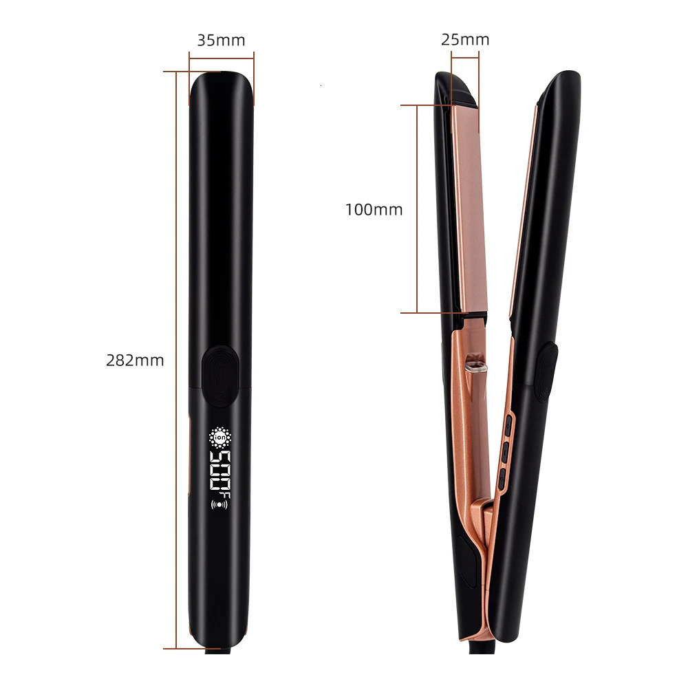 500F Hair Straightener and Curler Plasma Hair Flat Irons 260C Ceramic Coating Plate Professional Salon Styling Tools 260305