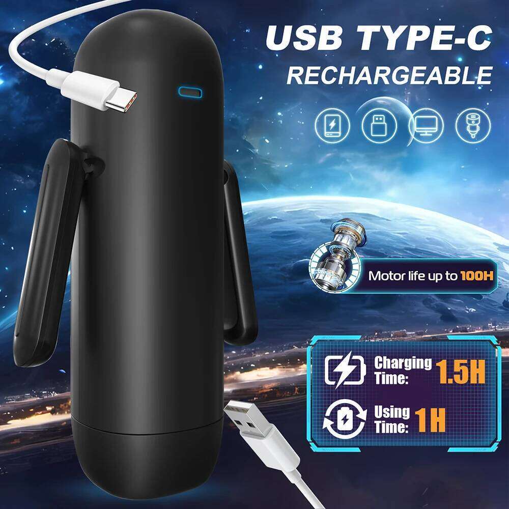 Automatic Male Masturbator Cup 8 Telescopic & Sucking Vibrator Real Oral Vagina Vacuum Suction Penis Trainer Adult Sex Toys Men W260305