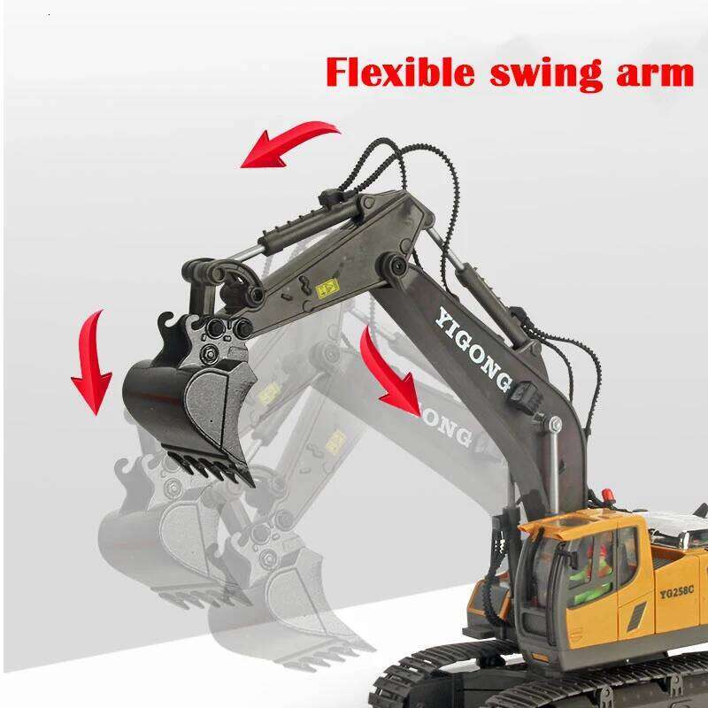 Excavator 1:20 Remote 2.4G RC Crawler Engineering Vehicle Truck Radio Control Children's Day Christmas Gifts C260305