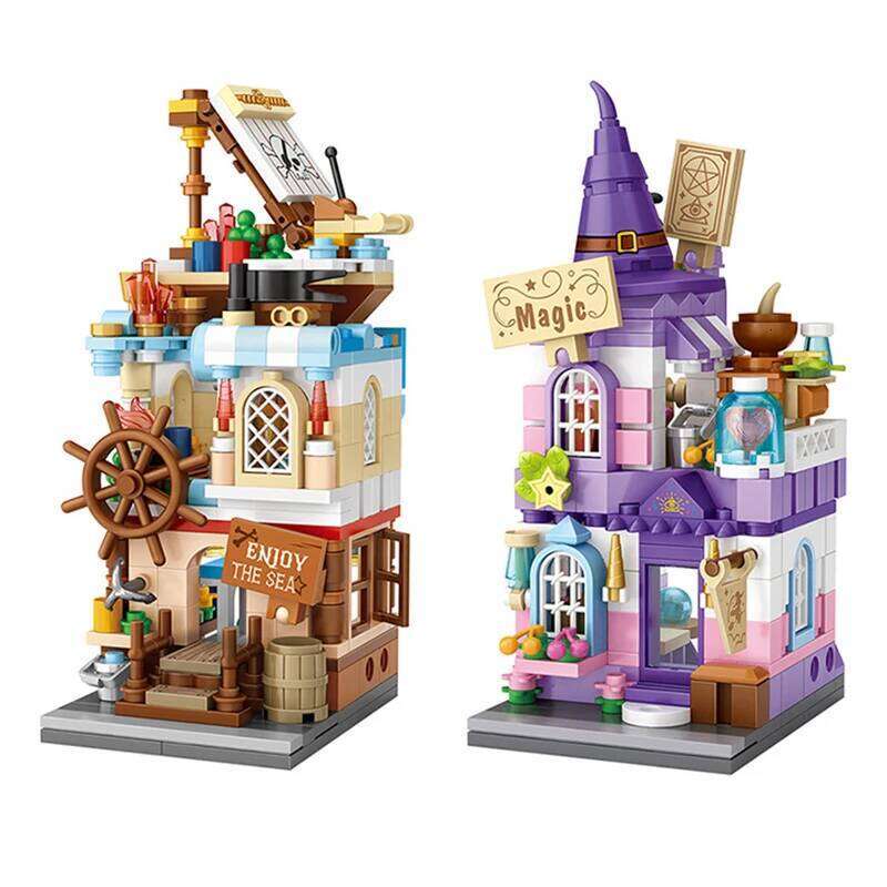 Mini Building Blocks City Street Mushroom Magic House 3D Castle Assembly Model Decoration Children's Educational Toys Gift Z260306