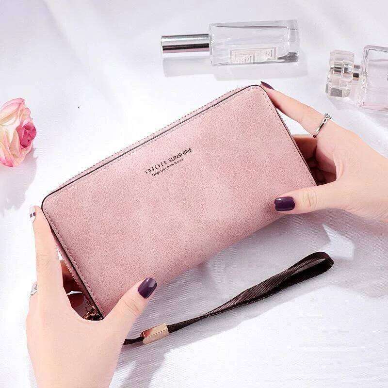 Handheld Multifunctional Card Mobile Bag Female Large Capacity Women Long Wallet Zipper C260304