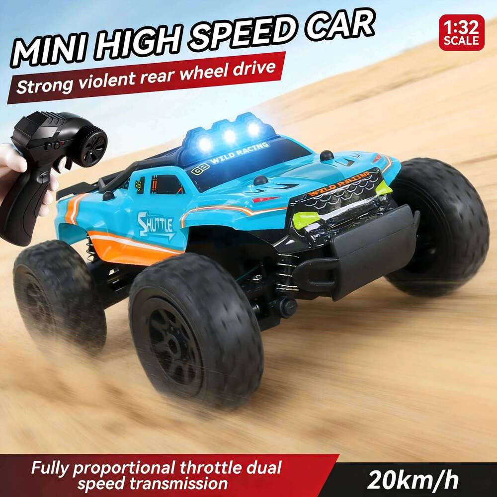 Mini Full Scale 1:32 High Speed RC Drift Racing Car, Alloy Off-Road Vehicle 2.4G Control & LED Lights, Ideal Gift for Kids C260305