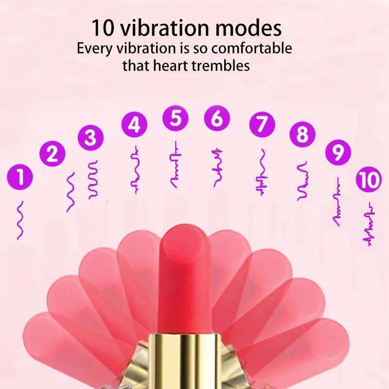 Lipstick Mini 10 Speed Bullet Vibrator Dildo Clit Stimulator G Spot Massage Masturbator Adult Sex Toys For Women W260305